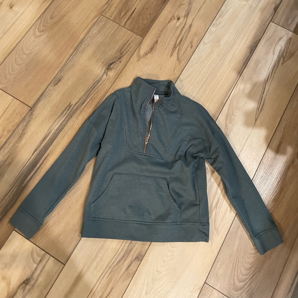 Balance Brand Green Zip-Up Pullover style sweater - Size S
